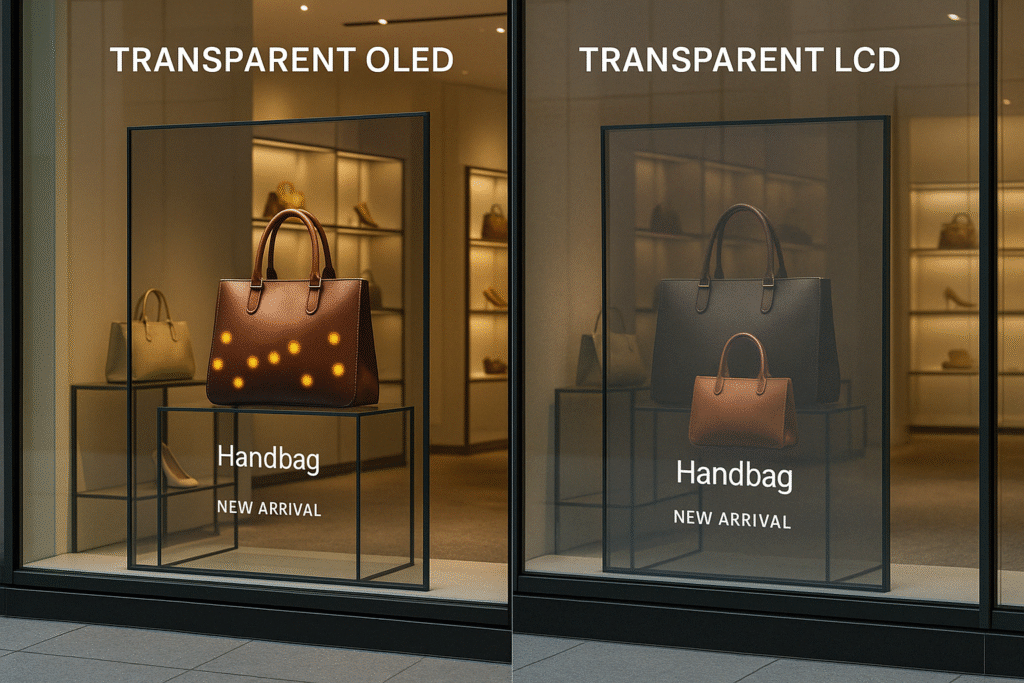 Transparent OLED vs Transparent LCD