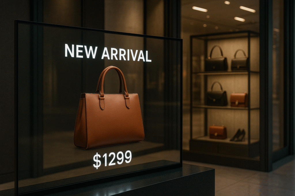 Transparent OLED in retail SSI